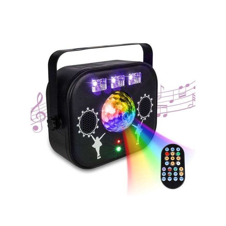LIGHT4ME MULTIBOX daudzefektu LED globusa disko