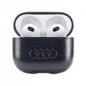 Audi Leather Big Logo AirPods 3 cover czarny|black AU-AP3-GT|D3- Audi Leather Big Logo AirPods 3 cover czarny|black AU-AP3-GT|D3-