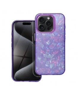 Fusion Tutti Frutti silicone case for Apple iPhone 16 Pro purple