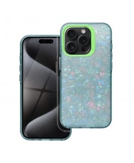 Fusion Tutti Frutti silicone case for Apple iPhone 16 Pro green