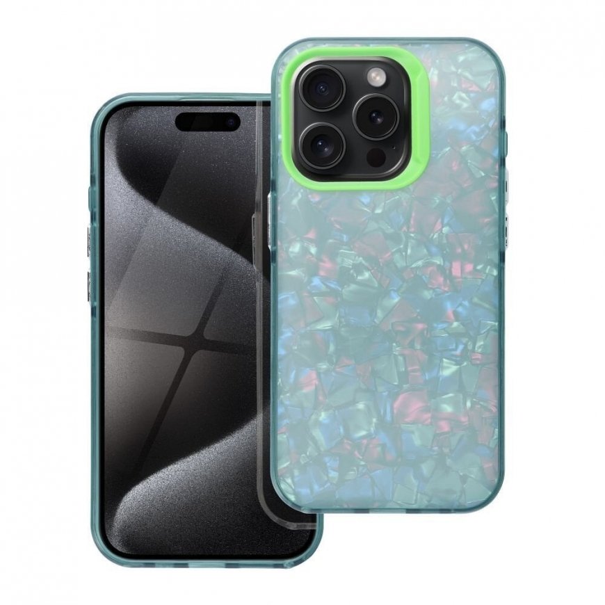 Fusion Tutti Frutti silicone case for Apple iPhone 16 Pro green