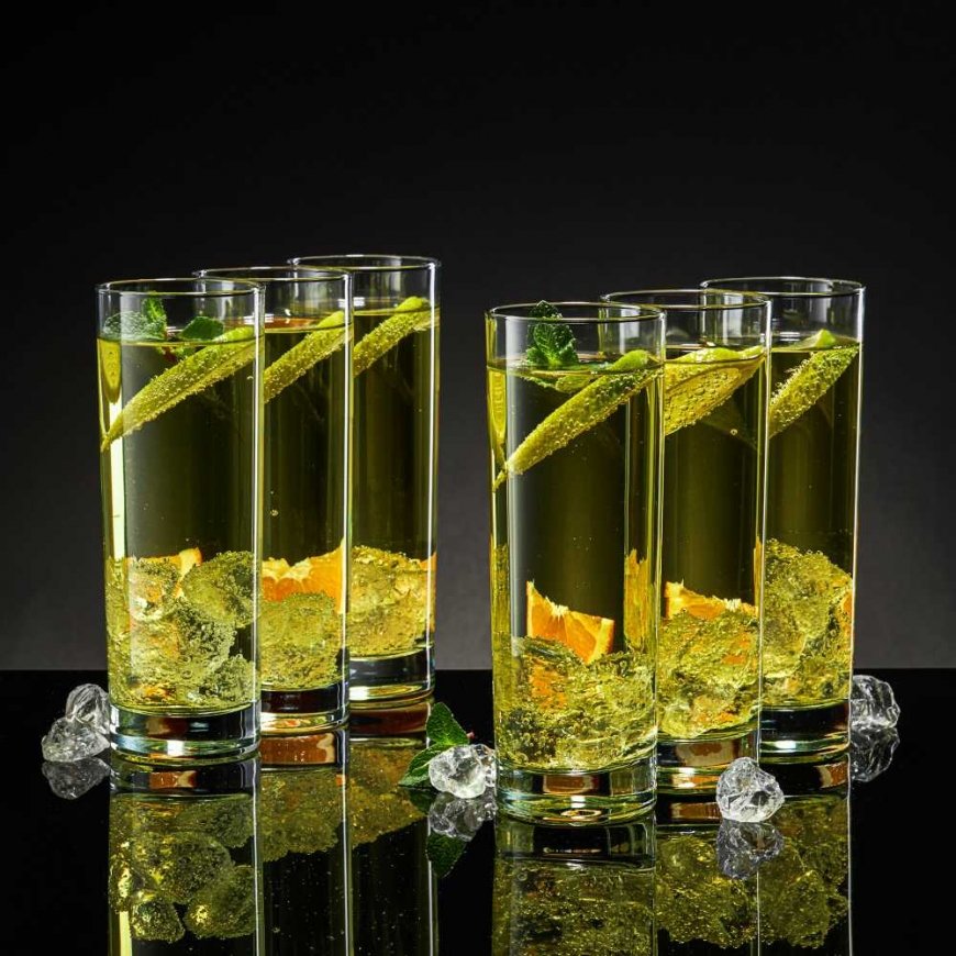 Set of 6 tall Havana glasses 300 ml AMBITION