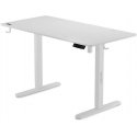 White electric table SENSE7 Nojo 120x60