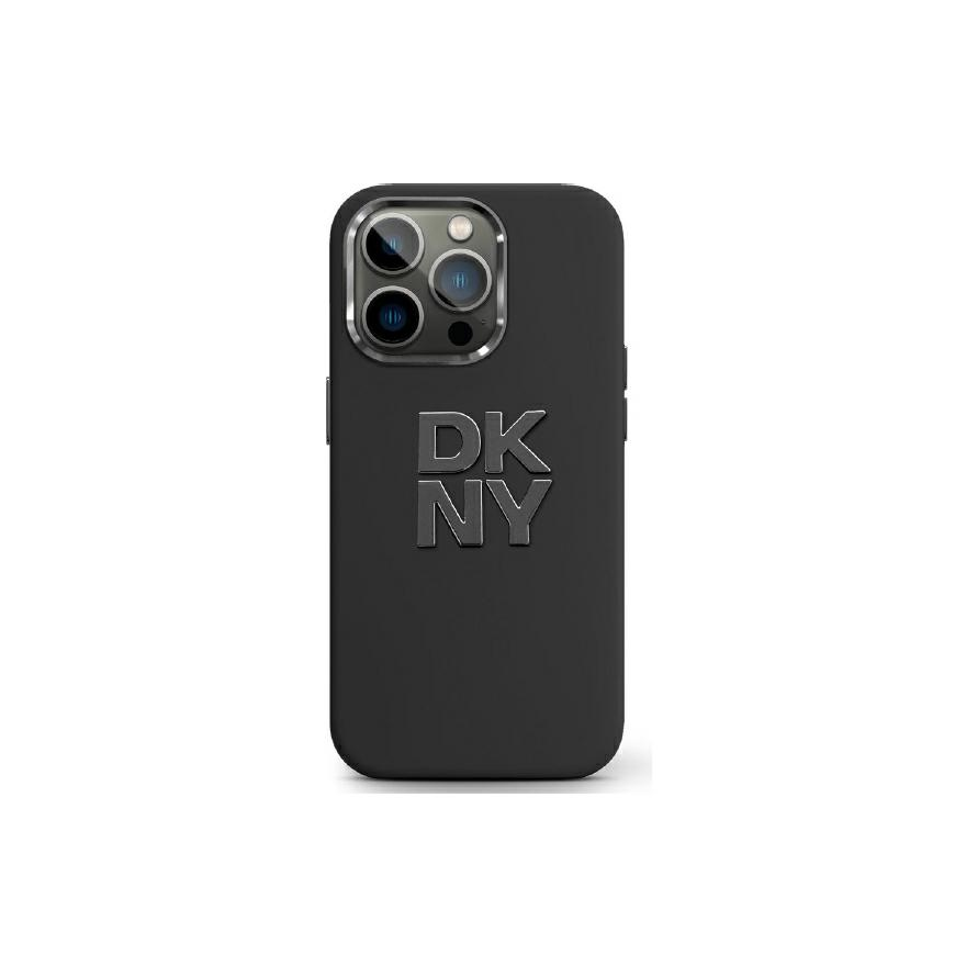Case DKNY DKHCP16XSMCBSK iPhone 16 Pro Max 6.9" black/black hardcase Liquid Silicone Metal Logo