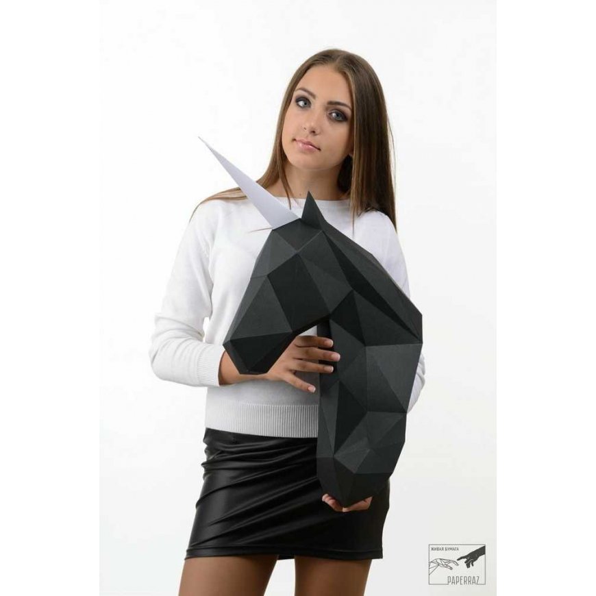 Beldizart „Wizardi 3D Papercraft Kit Unicorn“ PP-1EDV-BLA – 4