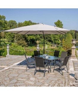 Outdoor furniture set Komplet mebli ogrodowych Denver anthracite PATIO
