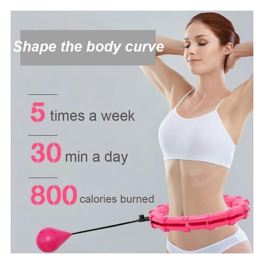 Reach Massage gymnastic hoop Smart Hula Hoop HHP002 pink – 5