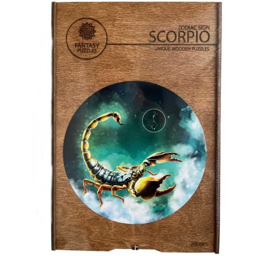 Fantasy Puzzles Scorpion (Zodiacs) Wooden Puzzle (200 pieces) – 3