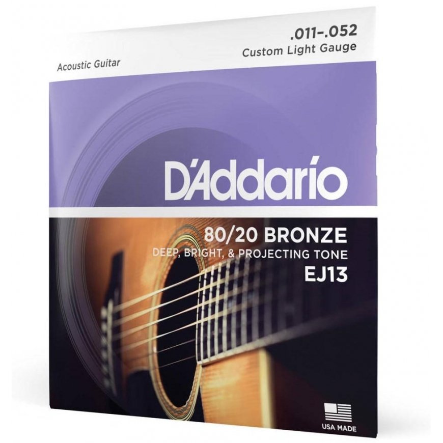 Stygos akustinei gitarai D'Addario EJ13 .011