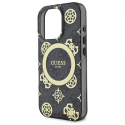Case Guess GUHMP16LH4PYEEK iPhone 16 Pro 6.3" black/black hardcase IML Peony On 4G Background MagSafe Case Guess GUHMP16LH4PYEEK iPhone 16 Pro 6.3" black/black hardcase IML Peony On 4G Background MagSafe