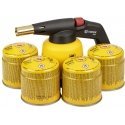 Topex Gas lamp for 190 g cartridges + 4 gas cartridges with valve Topex Gas lamp for 190 g cartridges + 4 gas cartridges with valve