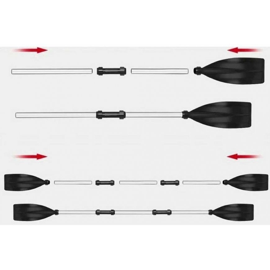 WIOSŁO ALUMINIOWE WIELOFUNCCYJNE SUP KAJAK XQMAX – 4