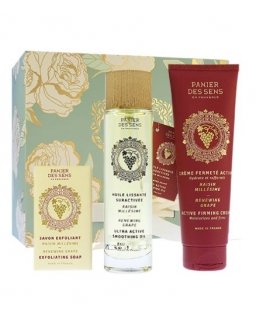 Panier Des Sens Renewing Grape gift set exfoliating soap 150 g +
