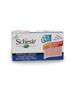SCHESIR Tuunikala meriahvenaga tarretises - kassi märgtoit - 6x50g