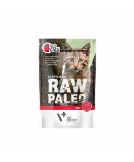 RAW PALEO Adult Cat Beef - kassi märgtoit - 100 g
