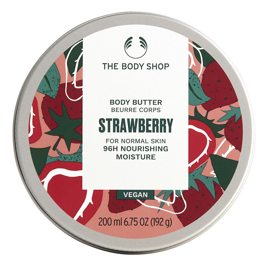 The Body Shop Braškių kūno sviestas - drėkinantis kūno sviestas su braškių kvapu - 200 ml