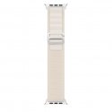 Sport Buckle Strap for Apple Watch 9 / 8 / 7 / 6 / SE / 5 / 4 / 3 / 2 / 1 (41, 40, 38 mm) Dux Ducis Strap GS Version - White