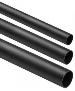 Stasinski Strong, smooth electrical installation pipe BLACK CRL-22 2m (25 pcs.)