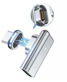Beline Adapteris magnetyczny USB-C sidabrinė/sidabrinis DAC BLNAM01