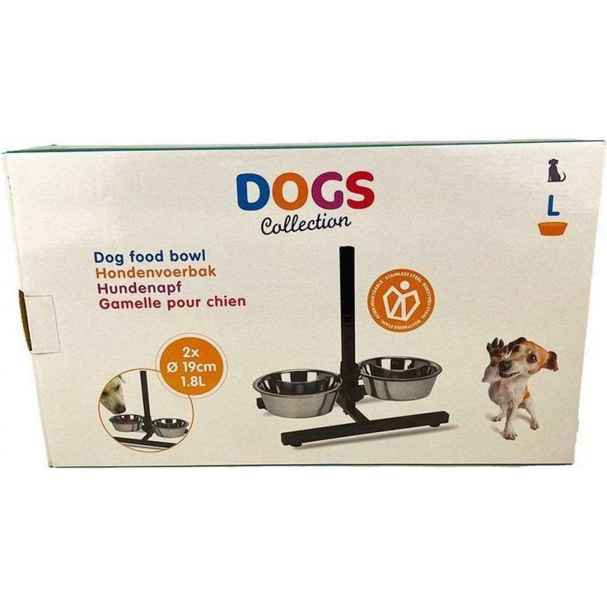 Pets Collection Bowl for dogs steel 2x1.8 l 3 pcs. – 3