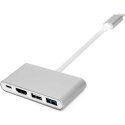 Power Plant Llc Adapter USB C - HDMI, 4xUSB 2.0/3.0, USB C