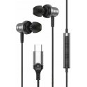 Beline Ausinės dokanałowe USB-C SK193 juoda/juodas Beline Ausinės dokanałowe USB-C SK193 juoda/juodas