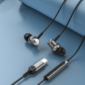 Beline Headphone dokanałowe USB-C SK193 black/black Beline Headphone dokanałowe USB-C SK193 black/black