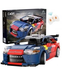 CaDA konstrukciniai blokeliai Nuotoliniu būdu valdomas lenktyninis automobilis Citroen C4 WRC lenktyninis automobilis Sportinis 