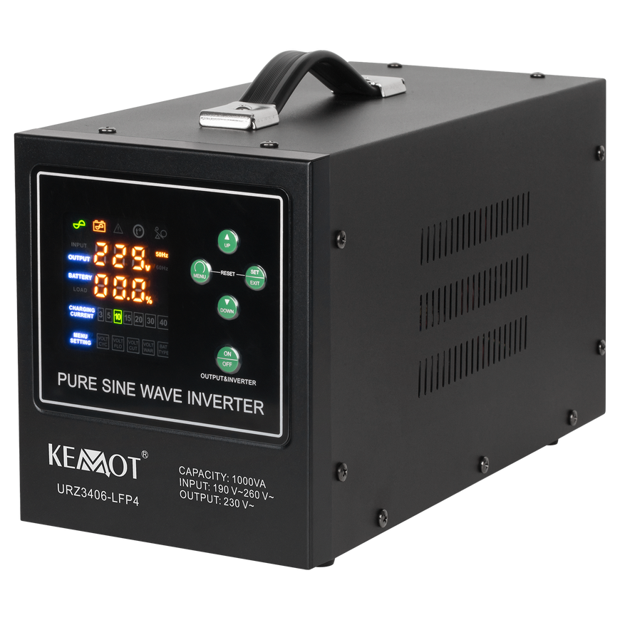 KEMOT PROsinus-1000-LFP4 emergency power inverter with