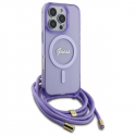 Case Guess GUHMP16XHCTSGNSU iPhone 16 Pro Max 6.9" purple/purple hardcase Crossbody Cord Script MagSafe Case Guess GUHMP16XHCTSGNSU iPhone 16 Pro Max 6.9" purple/purple hardcase Crossbody Cord Script MagSafe