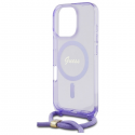Case Guess GUHMP16XHCTSGNSU iPhone 16 Pro Max 6.9" purple/purple hardcase Crossbody Cord Script MagSafe Case Guess GUHMP16XHCTSGNSU iPhone 16 Pro Max 6.9" purple/purple hardcase Crossbody Cord Script MagSafe