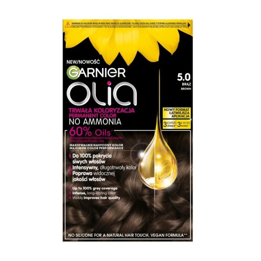 GARNIER_Olia farba do włosów 5.0 Brown – 2