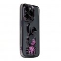 Apple iPhone 14 Pro Silicone Case Print Desire Rabbit Purple