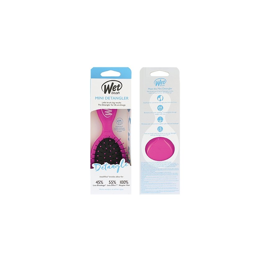 Wet Brush Mini Detangler Hair Brush Pink
