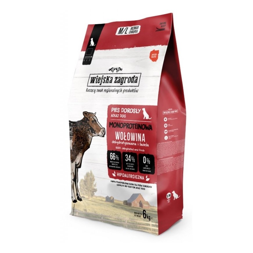 WIEJSKA ZAGRODA Monoprotein Salmon - sausā suņu barība - 6kg – 2