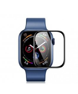 2Pcs Clear Screen Protector for Apple Watch Series 9 8 7 41mm , 3D Curved Edge TPE+PMMA Watch Film Guard Transparent