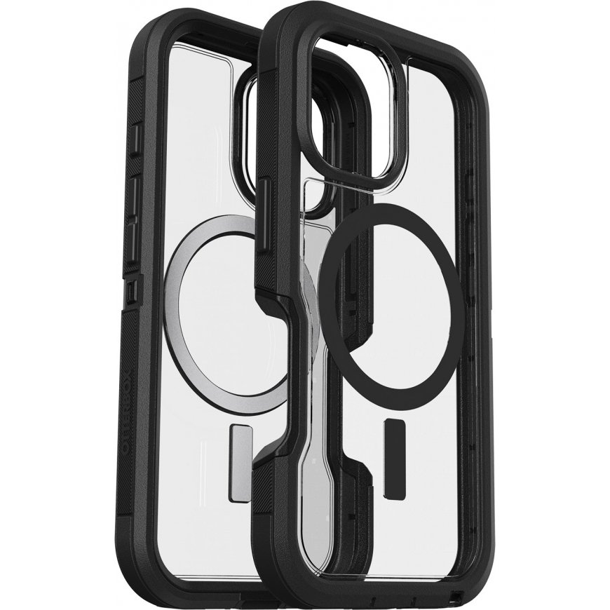 Otterbox Defender XT -suojakuori, iPhone 16, musta / kirkas