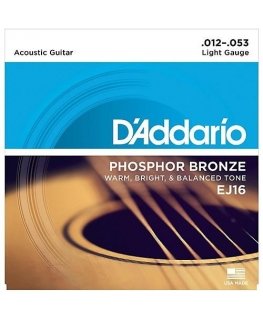 Stygos akustinei gitarai D'Addario EJ16 .012