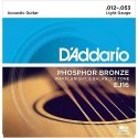 Stygos akustinei gitarai D'Addario EJ16 .012 Stygos akustinei gitarai D'Addario EJ16 .012