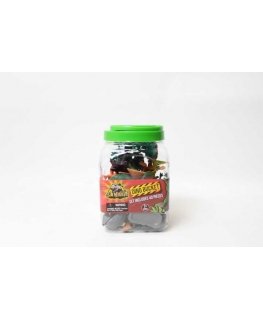 Dinozaurai Figūrėlės Didelės Rinkinys Indelyje + Priedai 40 Vnt 5-13 cm Boley