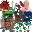 Dinosaurs Figures Large Set in Jar + Accessories 40 Pcs 5-13 cm Boley Dinosaurs Figures Large Set in Jar + Accessories 40 Pcs 5-13 cm Boley