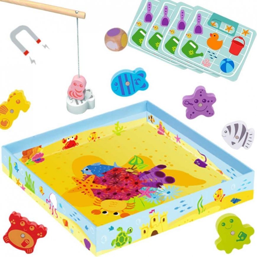 Tooky Toys Žaidimas Žvejyba“. Lavina vikrumą ir miklumą. – 5