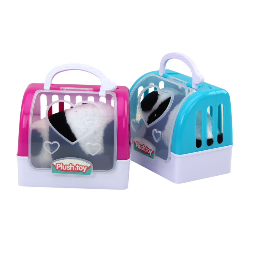 Lean Toys Interactive Plush Panda In Pink Blue Transporter – 3