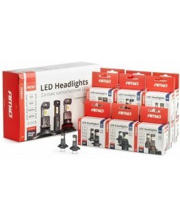 LED car bulbs hybrid series h1 h3 h4 h7 hb3 hb4 6000k canbus 16 sets. amio-04120
