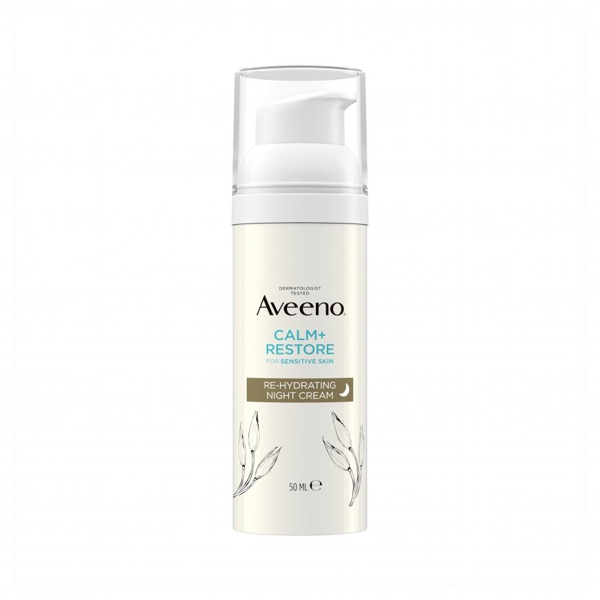 Aveeno Calm + Restore Re-Hydrating Night Kremas Night Skin Kremas