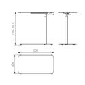 Desk/table with adjustable height Unique LAPTOP DESK black Desk/table with adjustable height Unique LAPTOP DESK black