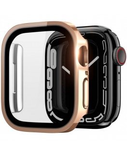 Hamo Apple Watch Series 7/8/9 Case (PC) 45MM Rose Gold