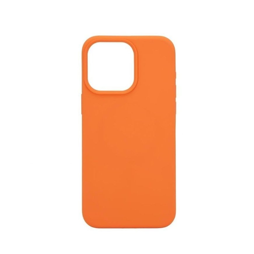 Apple iPhone 15 Pro Max Premium Magsafe Soft Touch Silicone Case New Function Orange