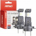 LED automobilių lemputės hibridinės serijos h7 h18 6000k canbus 60w amio-04115
