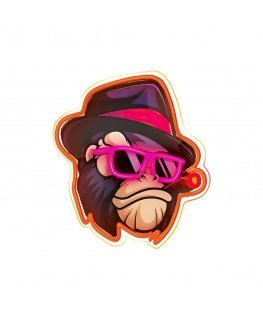 Neon ART LED GANGSTA MONKEY multicolor FLA03 Forever Light